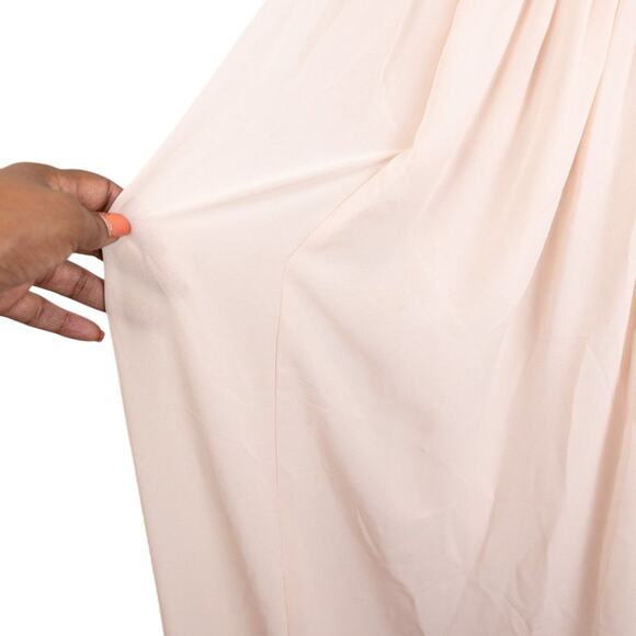 GIANNI Bini light pink/peach full length lace bodice formal dress. 4. - Picture 10 of 13